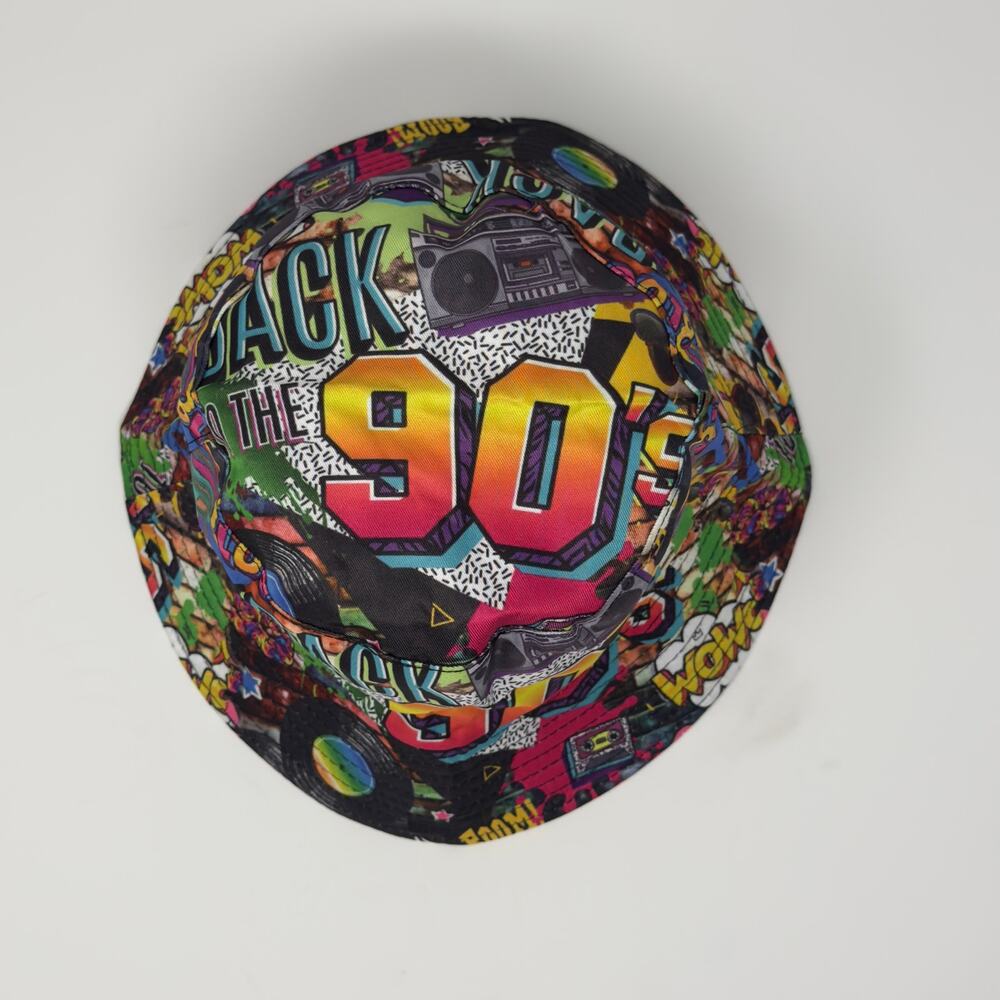 Multicolor 90's Throwback Bucket Hat - image 1